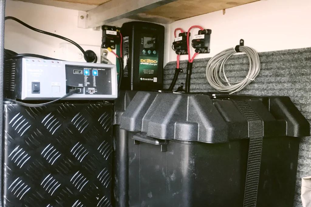 Internal Battery system in Caravan or motorhome.