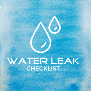 Caravan water leak checklist