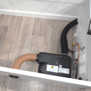 Caravan Gas Heater under bed installation